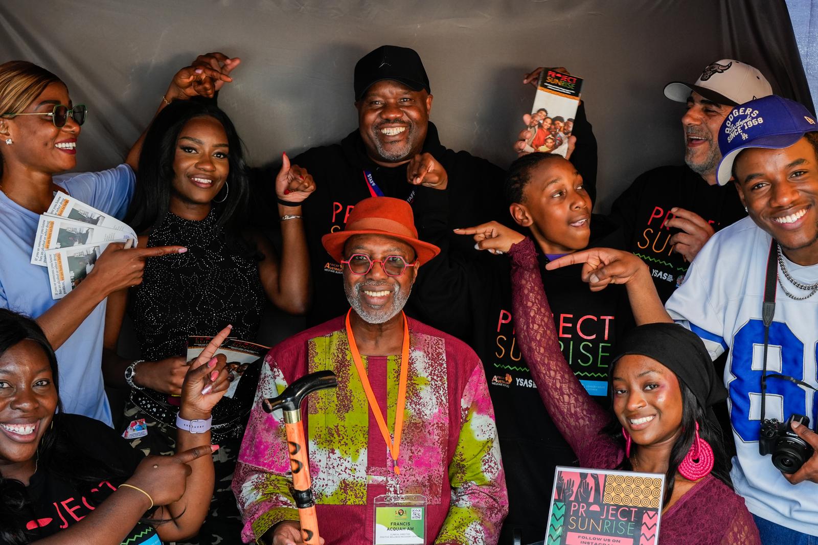 African Australian community members connected through Project Sunrise