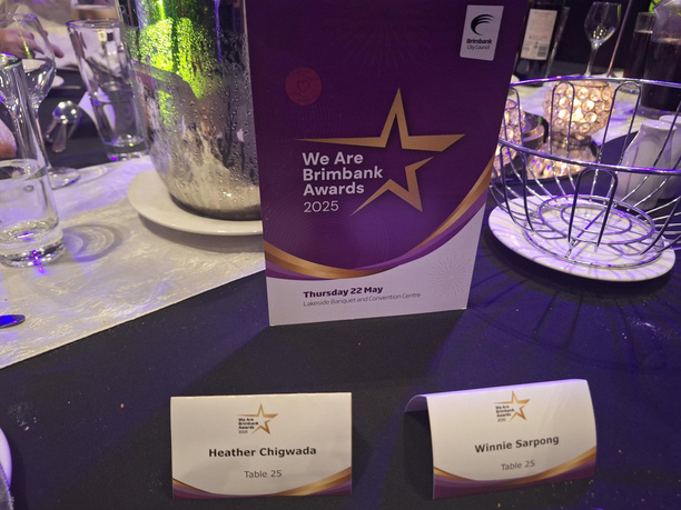We Are Brimbank Award trophy at the Community Awards Night 2025