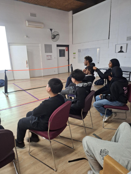 Young people engaged in AOD education workshop